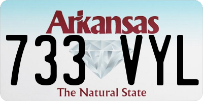 AR license plate 733VYL