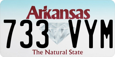 AR license plate 733VYM