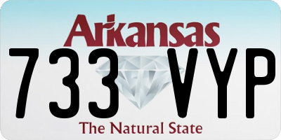 AR license plate 733VYP
