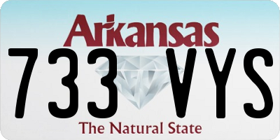 AR license plate 733VYS