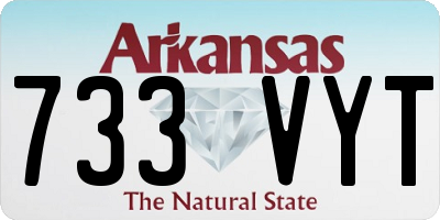 AR license plate 733VYT