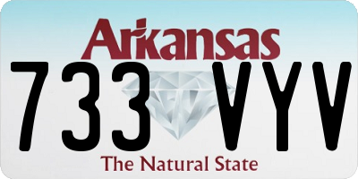AR license plate 733VYV