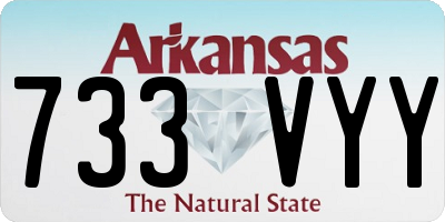 AR license plate 733VYY