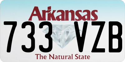AR license plate 733VZB