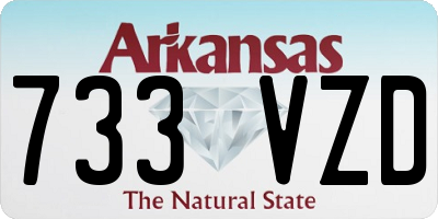 AR license plate 733VZD