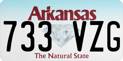 AR license plate 733VZG