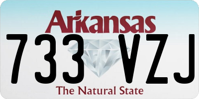 AR license plate 733VZJ