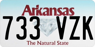 AR license plate 733VZK