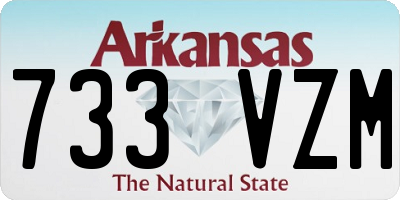 AR license plate 733VZM