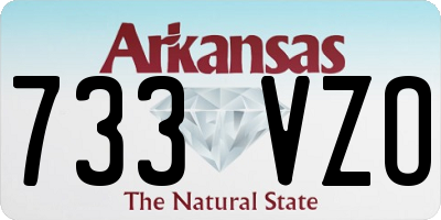 AR license plate 733VZO