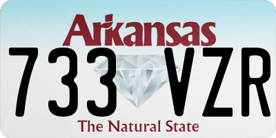 AR license plate 733VZR