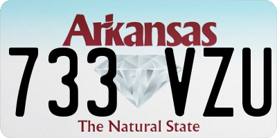 AR license plate 733VZU