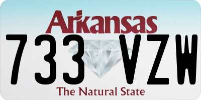 AR license plate 733VZW