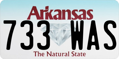 AR license plate 733WAS
