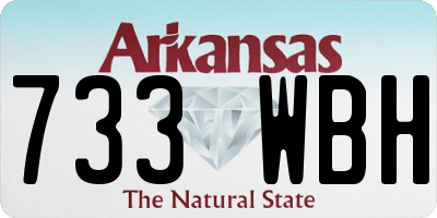 AR license plate 733WBH