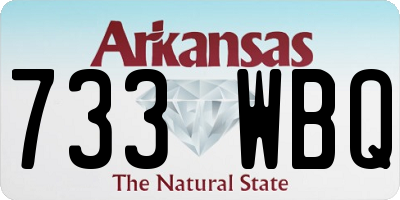 AR license plate 733WBQ