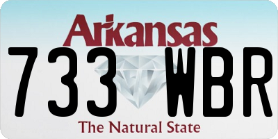 AR license plate 733WBR