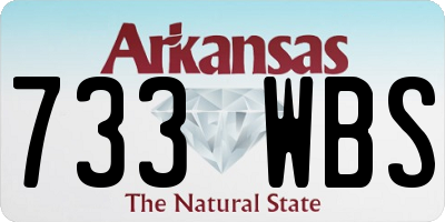 AR license plate 733WBS