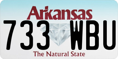 AR license plate 733WBU
