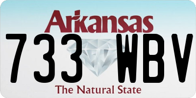 AR license plate 733WBV