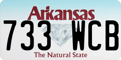AR license plate 733WCB