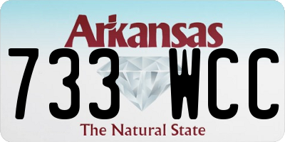 AR license plate 733WCC