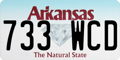 AR license plate 733WCD