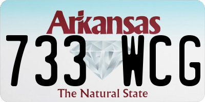 AR license plate 733WCG