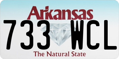 AR license plate 733WCL