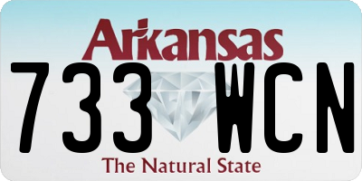 AR license plate 733WCN