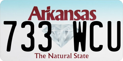 AR license plate 733WCU