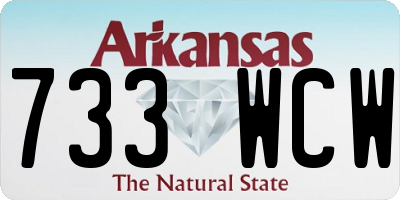 AR license plate 733WCW