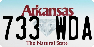 AR license plate 733WDA