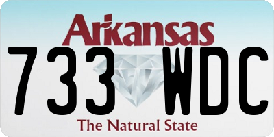AR license plate 733WDC