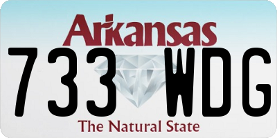 AR license plate 733WDG