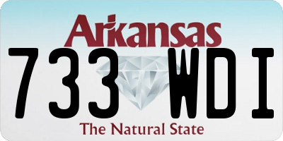 AR license plate 733WDI