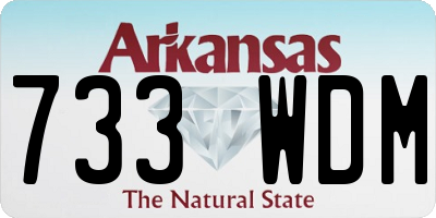 AR license plate 733WDM