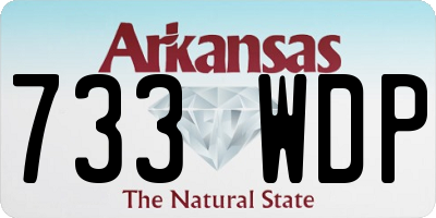 AR license plate 733WDP