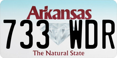 AR license plate 733WDR