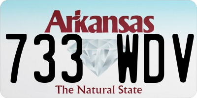 AR license plate 733WDV
