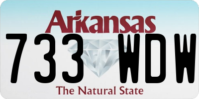 AR license plate 733WDW