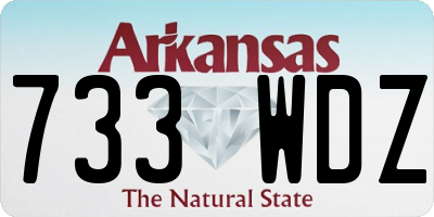 AR license plate 733WDZ
