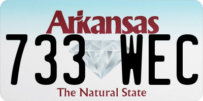 AR license plate 733WEC