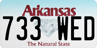 AR license plate 733WED