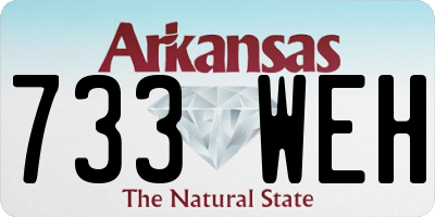 AR license plate 733WEH
