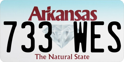 AR license plate 733WES