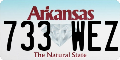 AR license plate 733WEZ