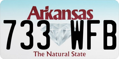 AR license plate 733WFB
