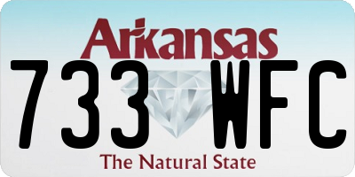 AR license plate 733WFC