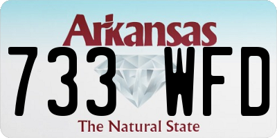 AR license plate 733WFD